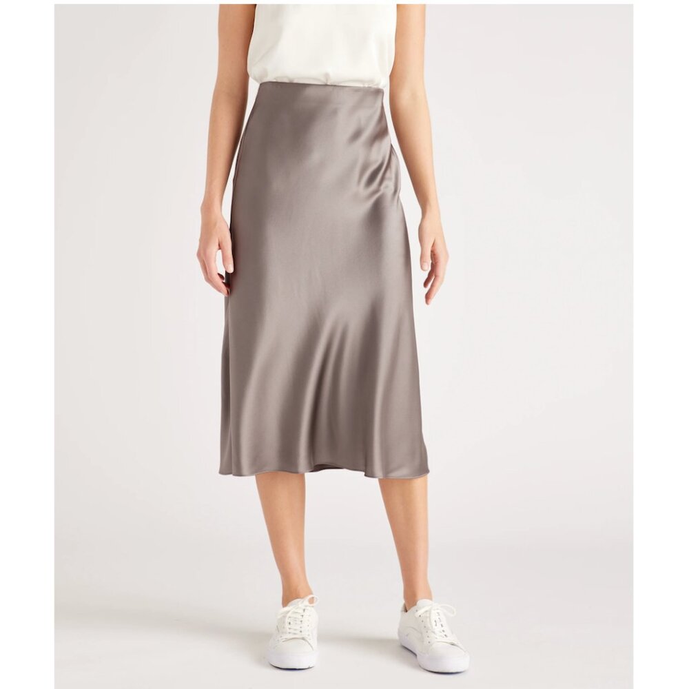 Quince Midi Silk Skirt